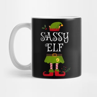 Sassy Elf Shirt , Family Matching Group Christmas Shirt, Matching T Shirt for Family, Family Reunion Shirts Mug